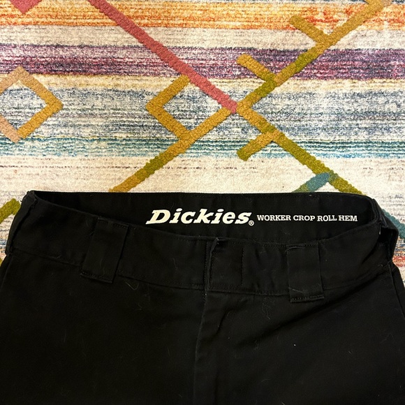 Black Dickies Straight Jeans Size 0/24 - Picture 2 of 3